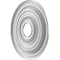 Ekena Millwork Cole PVC Ceiling Medallion (Fits Canopies up to 4 1/2"), Brght Coat Aluminum, 16"OD x 3 1/2"ID x 1"P CMP16COBAL - alternate 2